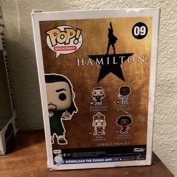 Funko Pop Alexander Hamilton Broadway Musical Vinyl Bobblehead Green Outfit #09 - Picture 3 of 4